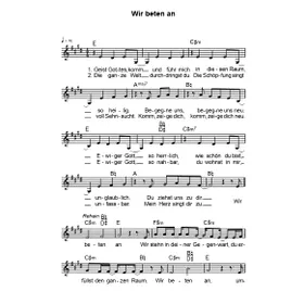 Produktbild des Artikels Wir beten an (Noten - Download)