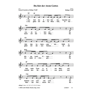 Produktbild des Artikels Du bist der Atem Gottes (Noten - Download)