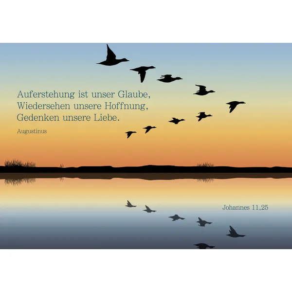 Produktbild des Artikels Faltkarte "Auferstehung ist unser Glaube" - 5 Stk. (Schreibwaren)