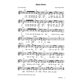 Produktbild des Artikels Deine Worte (Noten - Download)