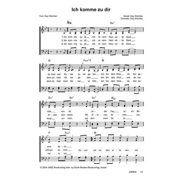 Produktbild des Artikels Ich komme zu dir (Noten - Download)