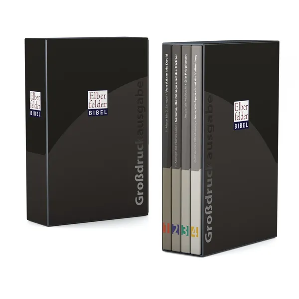 Produktbild des Artikels Elberfelder Bibel. Großdruckausgabe in 4 Bänden (Bibel - Gebunden)