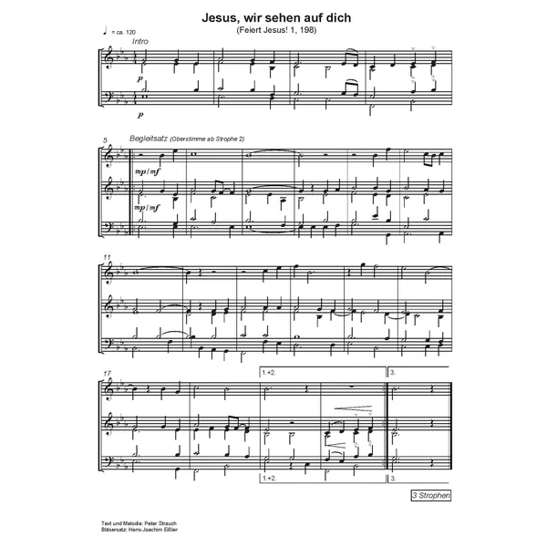 Produktbild des Artikels Jesus wir sehen auf dich (Noten - Download)