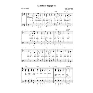 Produktbild des Artikels Einander begegnen (Noten - Download)