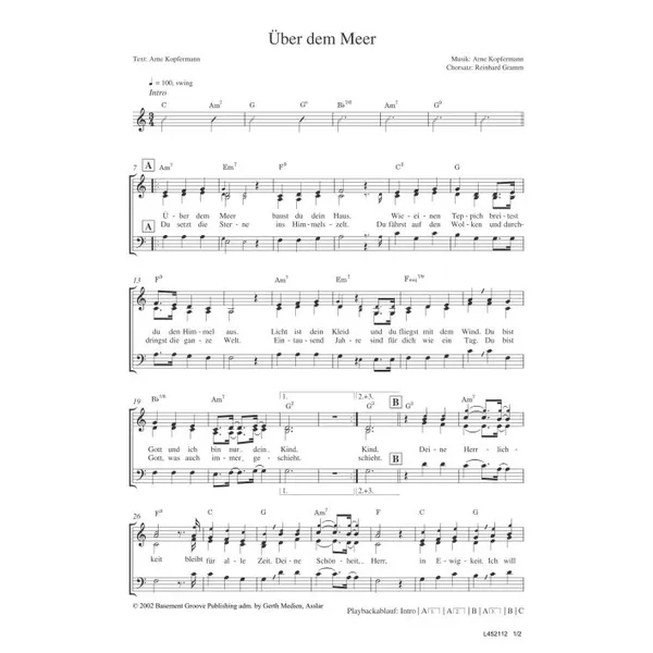 Produktbild des Artikels Über dem Meer (Noten - Download)