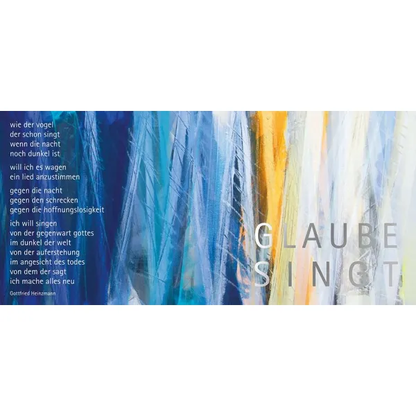 Produktbild des Artikels Kunstpostkarten-Set Motiv "Glaube singt" - 12Stk. (Schreibwaren)