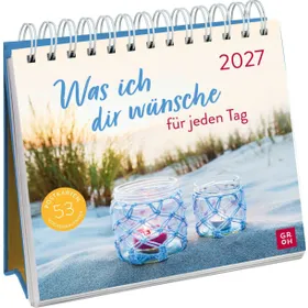 Produktbild des Artikels Was ich dir wünsche für jeden Tag 2027 - Postkartenkalender (Kalender - Spiralbindung)