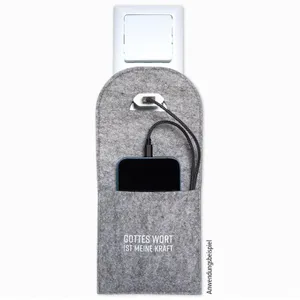 Produktbild des Artikels Filz-Ladetasche "Gottes Wort ist meine Kraft" ()