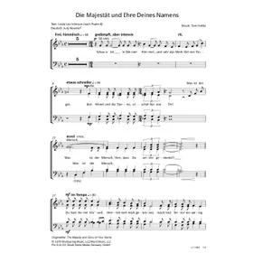 Produktbild des Artikels Die Majestät und Ehre deines Namens (Noten - Download)