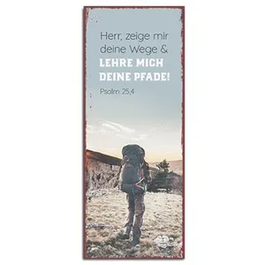 Produktbild des Artikels Metallschild lang - Herr, zeige mir deine Wege ()