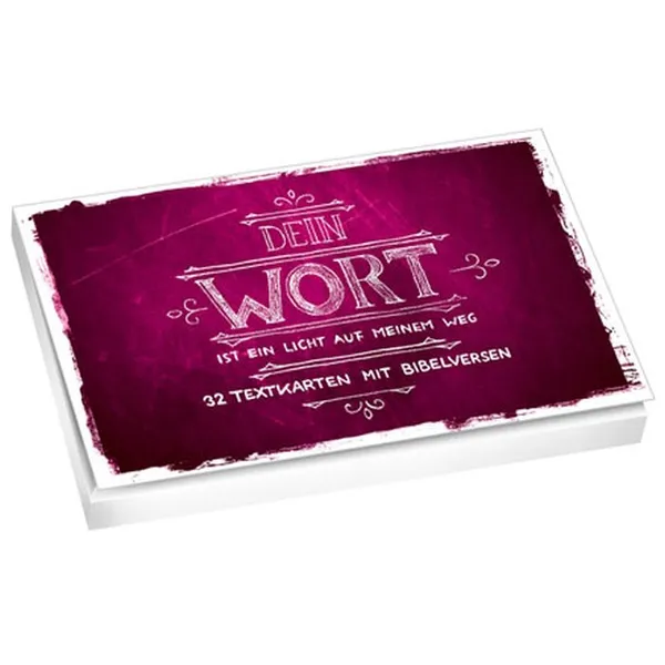 Produktbild des Artikels Dein Wort ... ist ein Licht auf meinem Weg - Textkarten (Schreibwaren)