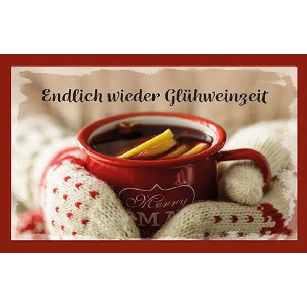 Produktbild des Artikels Glühweinkarte - Endlich wieder Glühweinzeit (Lebensmittel)
