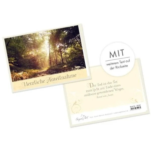 Produktbild des Artikels Faltkarte - Trauer (Schreibwaren)