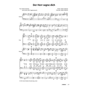 Produktbild des Artikels Der Herr segne dich (Noten - Download)