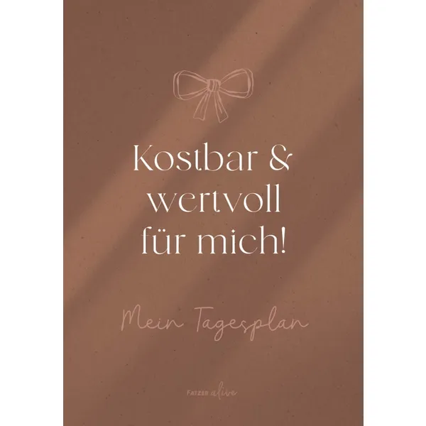 Produktbild des Artikels Mein Tagesplan "kostbar & wertvoll für mich!" (Schreibwaren)