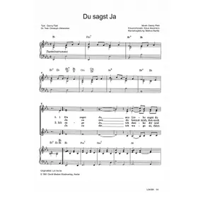 Produktbild des Artikels Du sagst Ja (Noten - Download)