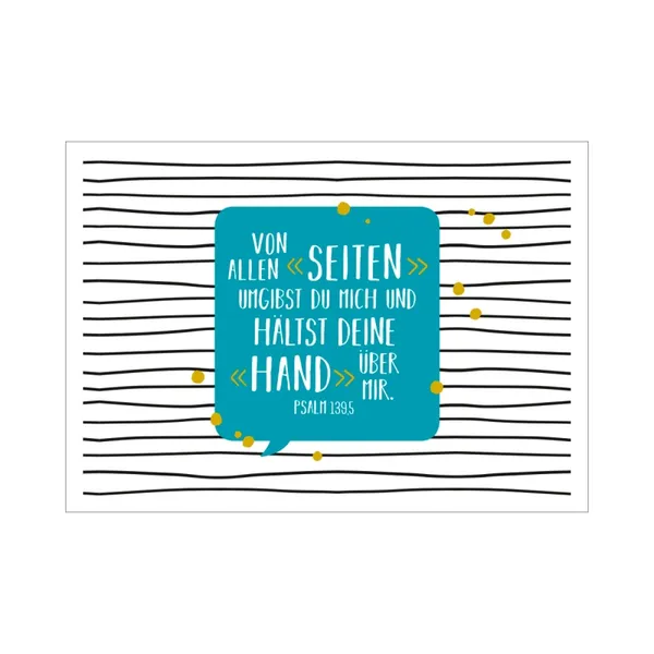 Produktbild des Artikels Postkarte "Von allen Seiten umgibst du mich" (Schreibwaren)