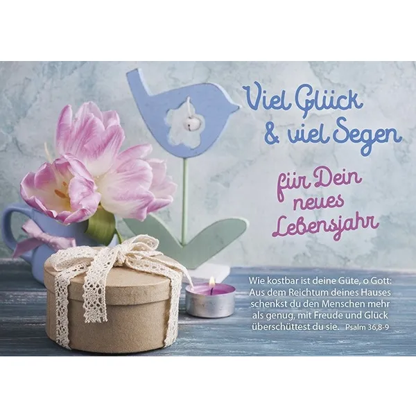 Produktbild des Artikels Postkarten: Viel Glück & viel Segen, 4 Stück (Schreibwaren)