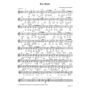 Produktbild des Artikels Ein Wort (Noten - Download)
