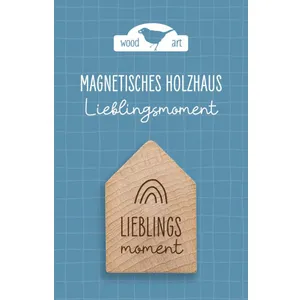 Produktbild des Artikels Holzhaus Magnet "Lieblingsmoment" (Schreibwaren)