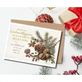 Stimmungsbild zu Faltkarte "Herzliche Weihnachtsgrüße" - Tannenzweig