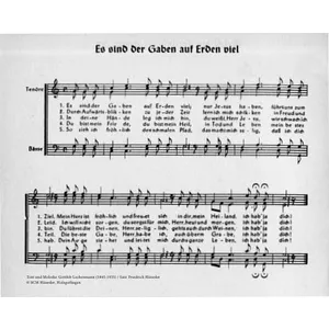 Produktbild des Artikels Es sind der Gaben auf Erden viel (Noten - Download)