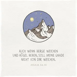 Produktbild des Artikels Holzschild quadratisch - Wenn Berge weichen (Berg) ()