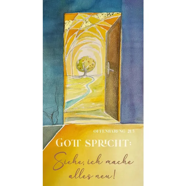 Produktbild des Artikels Jahreslosung 2026 - Metallschild "Kunst" ()