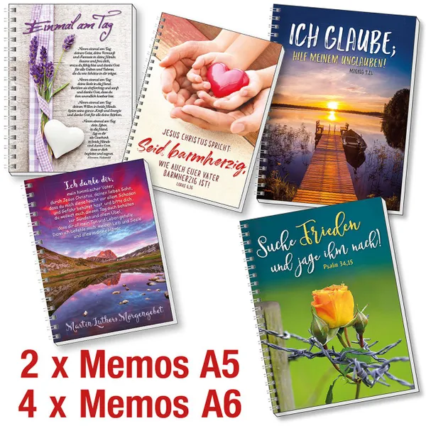 Produktbild des Artikels Spar-Paket: Memos A5 und A6 (Schreibwaren)