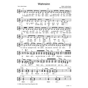 Produktbild des Artikels Wahnsinn (Noten - Download)