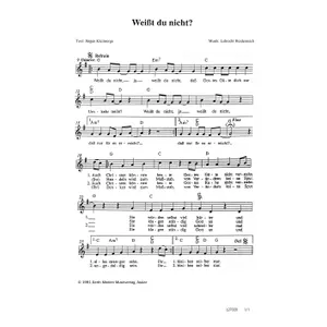 Produktbild des Artikels Weisst du nicht (Noten - Download)