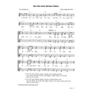 Produktbild des Artikels Nur die reine Herzen haben (Noten - Download)