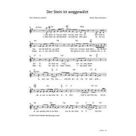 Produktbild des Artikels Der Stein ist weggewälzt (Noten - Download)