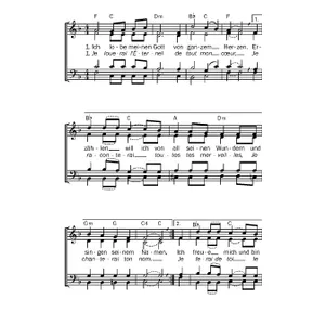 Produktbild des Artikels Ich lobe meinen Gott von ganzem Herzen (Noten - Download)