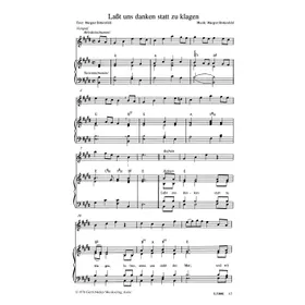 Produktbild des Artikels Lasst uns danken, statt zu klagen (Noten - Download)