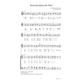 Produktbild des Artikels Preist den Herrn alle Welt (Noten - Download)