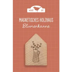 Produktbild des Artikels Holzhaus Magnet "Blumenkanne" (Schreibwaren)