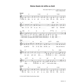Produktbild des Artikels Meine Seele ist stille zu Gott (Noten - Download)