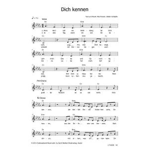 Produktbild des Artikels Dich kennen (Noten - Download)