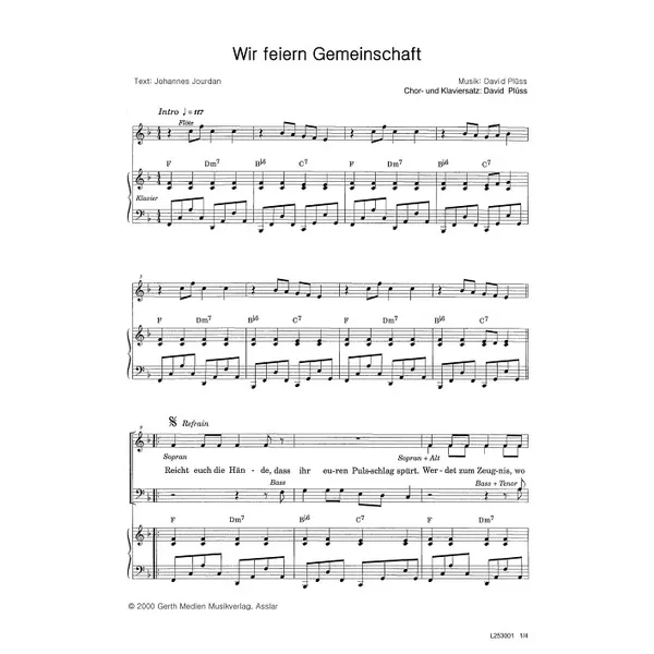 Produktbild des Artikels Wir feiern die Gemeinschaft (Noten - Download)