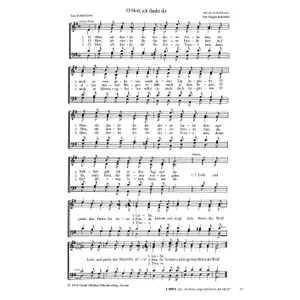 Produktbild des Artikels O Herr, ich danke dir (Noten - Download)