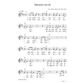 Produktbild des Artikels Getrennt von dir (Noten - Download)