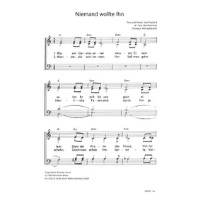 Produktbild des Artikels Niemand wollte Ihn (Noten - Download)