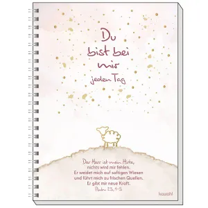 Produktbild des Artikels Memo Block A5: Du bist bei mir jeden Tag (Schreibwaren - Spiralbindung)