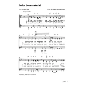 Produktbild des Artikels Jeder Sonnenstrahl (Noten - Download)