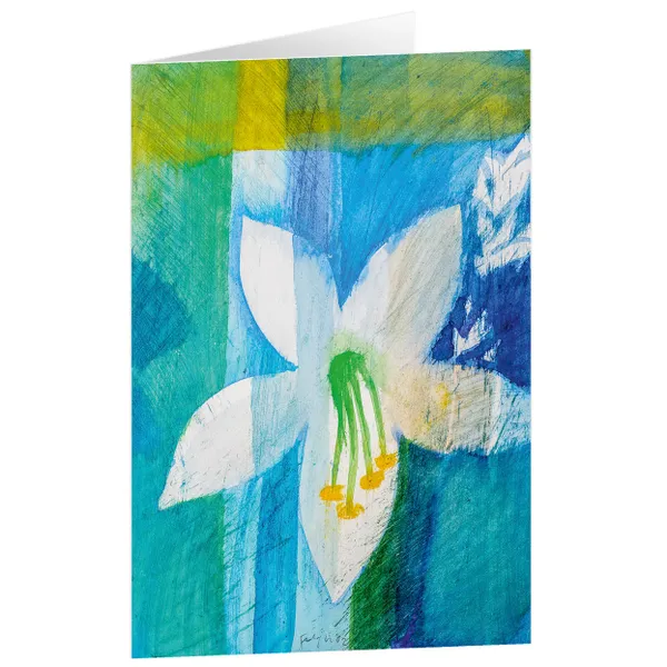 Produktbild des Artikels Kunstkarten "Weiße Lilie" 5 Stk. (Schreibwaren)