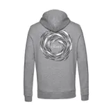 Stimmungsbild zu Hoodie "Gegen den Strom" hellgrau, L