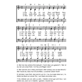Produktbild des Artikels Ich singe dir mit Herz und Mund (Noten - Download)