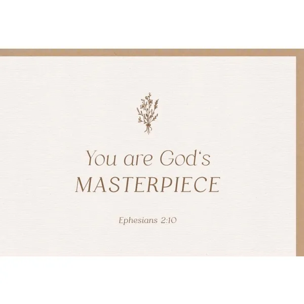 Produktbild des Artikels Faltkarte "You are God's Masterpiece" (Schreibwaren)