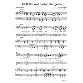 Produktbild des Artikels Mit Gottes Wort durchs Leben gehen (Noten - Download)